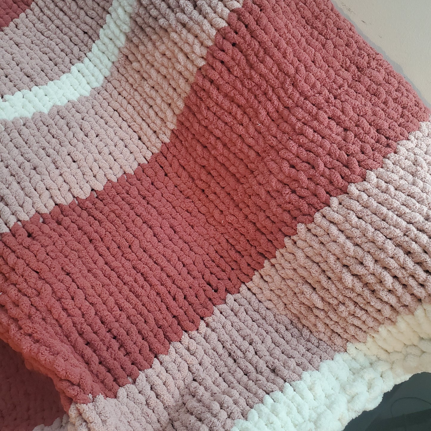 Custom Handmade Chunky Knit Blanket