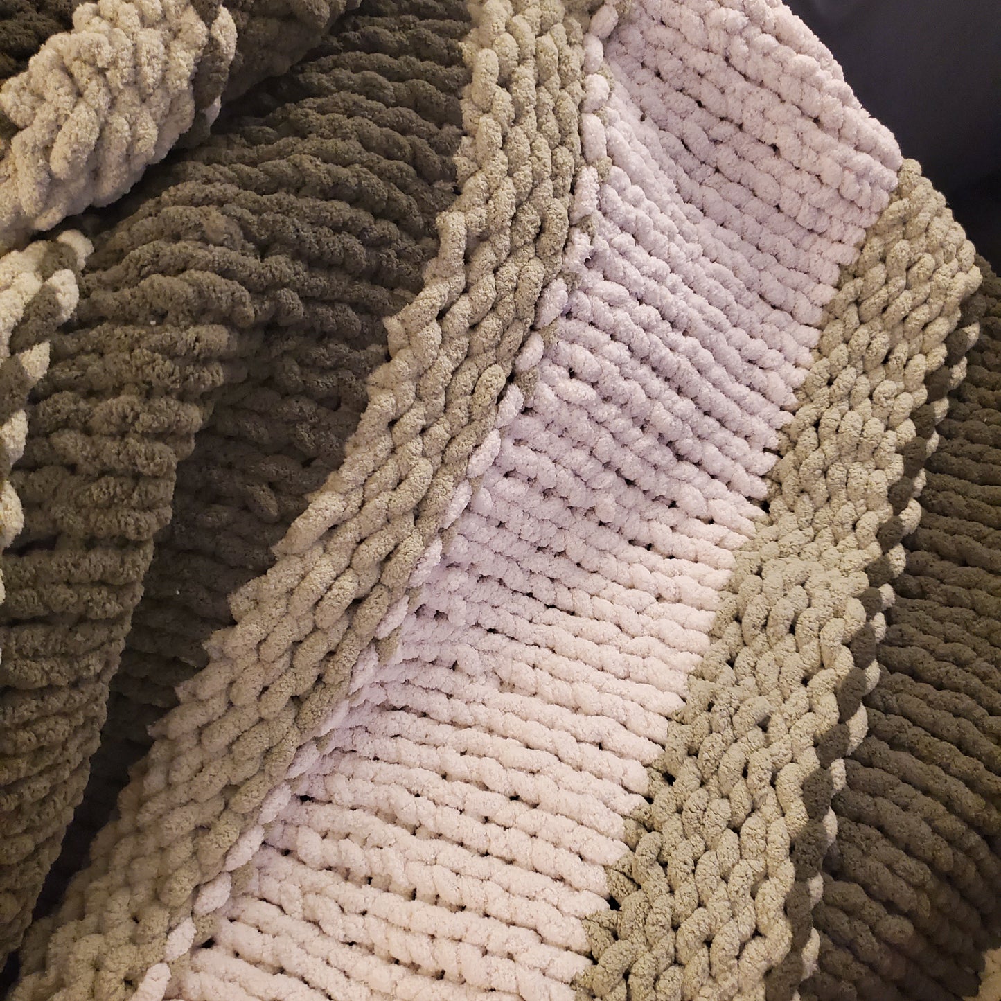 Custom Handmade Chunky Knit Blanket